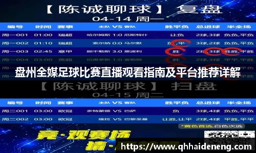 盘州全媒足球比赛直播观看指南及平台推荐详解