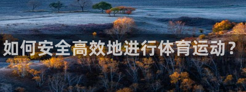 球客岛：如何安全高效地进行体育运动？