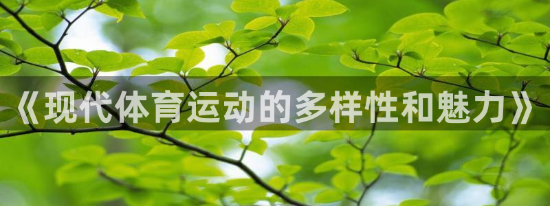 球客岛：《现代体育运动的多样性和魅力》